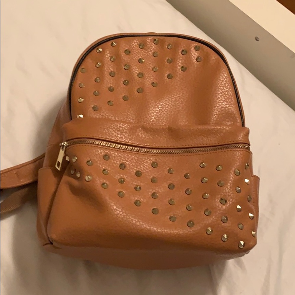 Brown Saks Fifth Avenue backpack
